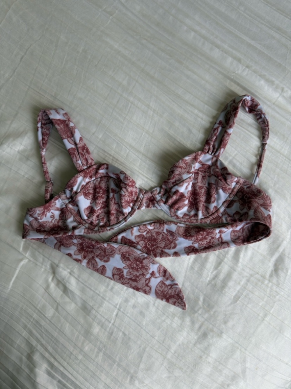 Abercrombie & Fitch Floral Curve Love Swim Bikini Top Size Small